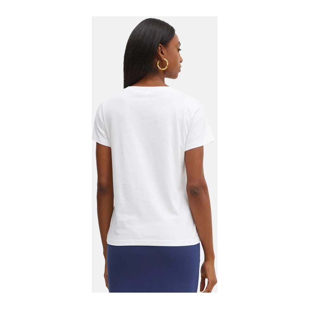 pinko Casual Katoenen T-Shirt voor Vrouwen White Dames