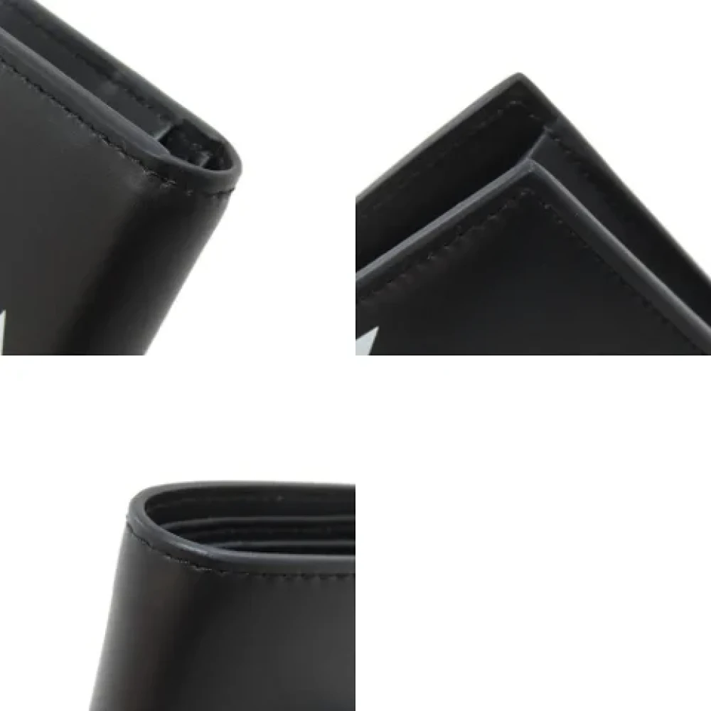 Valentino Vintage Pre-owned Leather wallets Black Dames