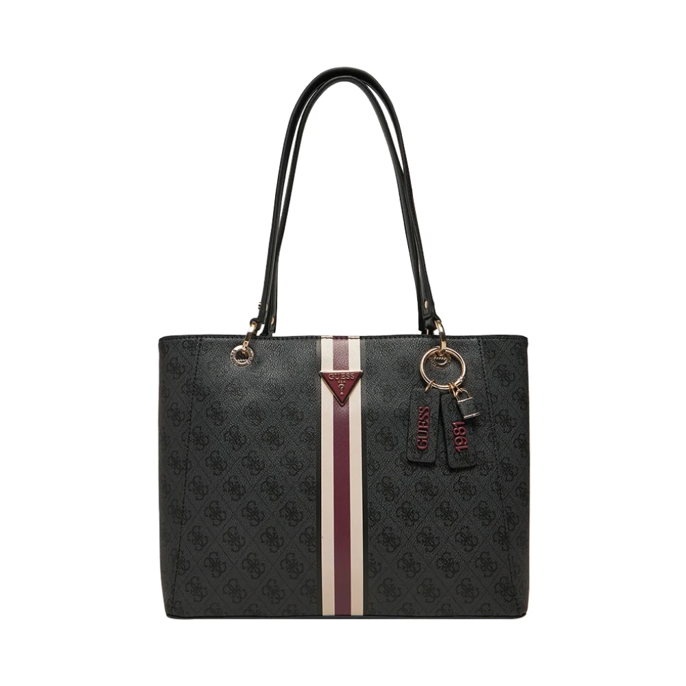Guess Zwarte Shopper Tas met Gouden Details Black Dames