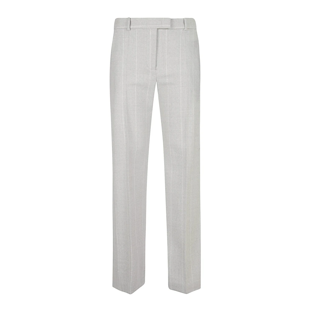 Eleventy Flanellen Rechte Broek Gray Dames