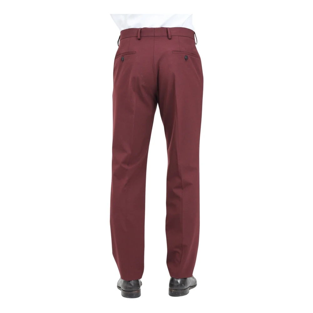 Selected Homme Bordeaux Elegante Broek Red Heren