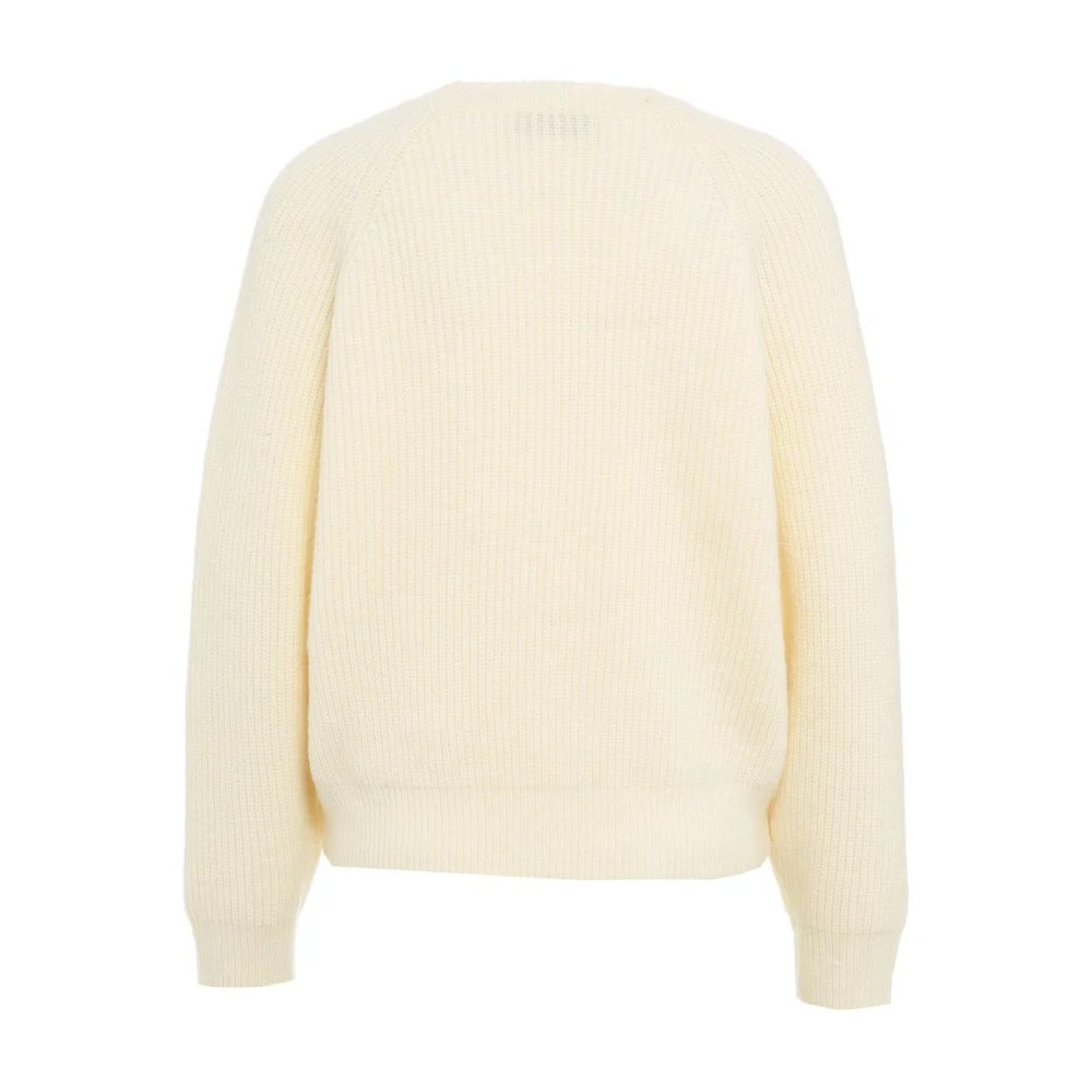 Kaos Witte Gebreide Kleding Aw24 Model Handwas Beige Dames