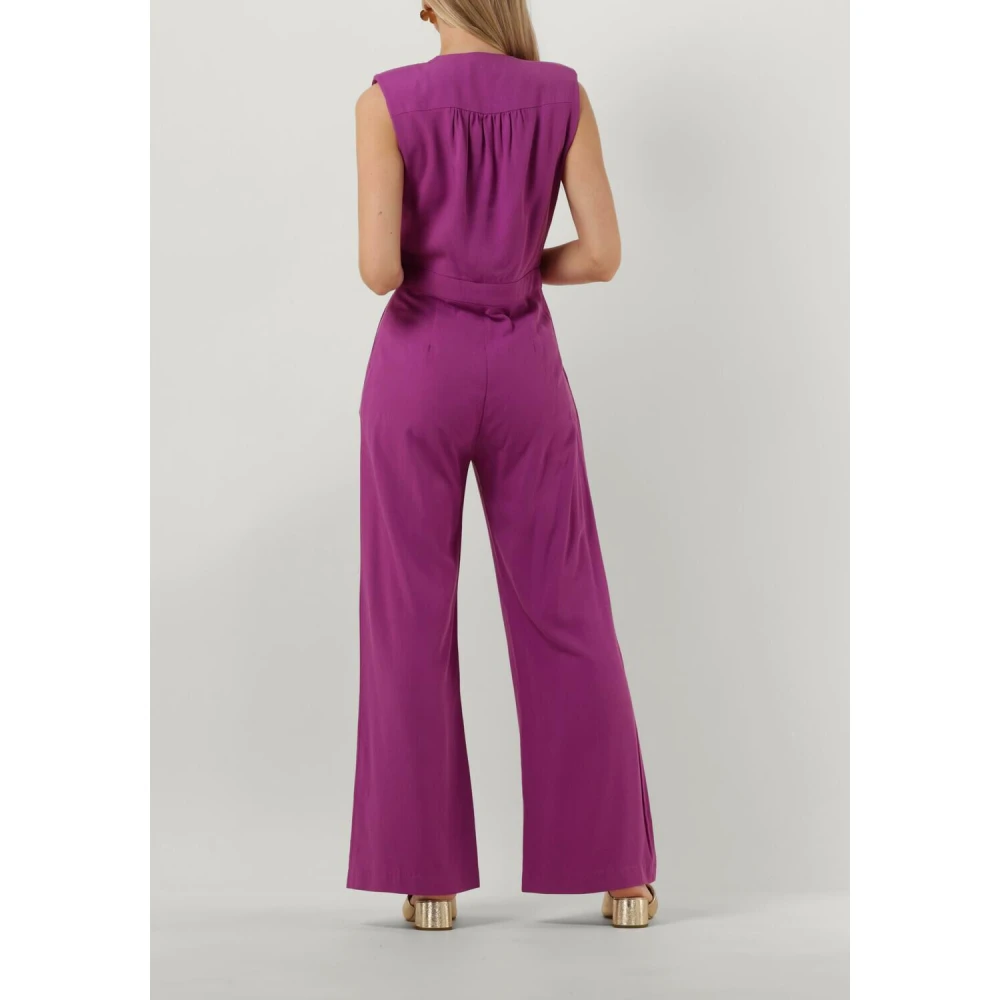 Suncoo Paarse Jumpsuit voor Trendy Gelegenheden Purple Dames