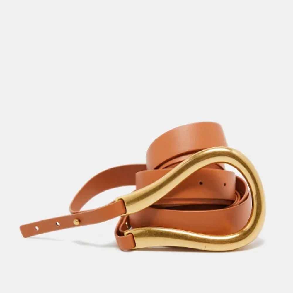 Bottega Veneta Vintage Pre-owned Leather belts Beige Dames