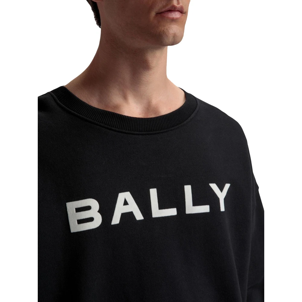 Bally Logo Sweatshirt Black Heren