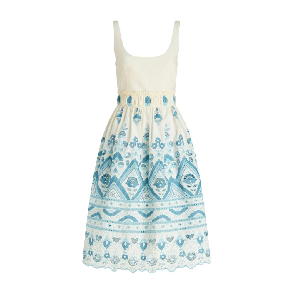 Etro Multicolor Cotton Blend Short Dress - Female - Midi Dresses - S - Dresses