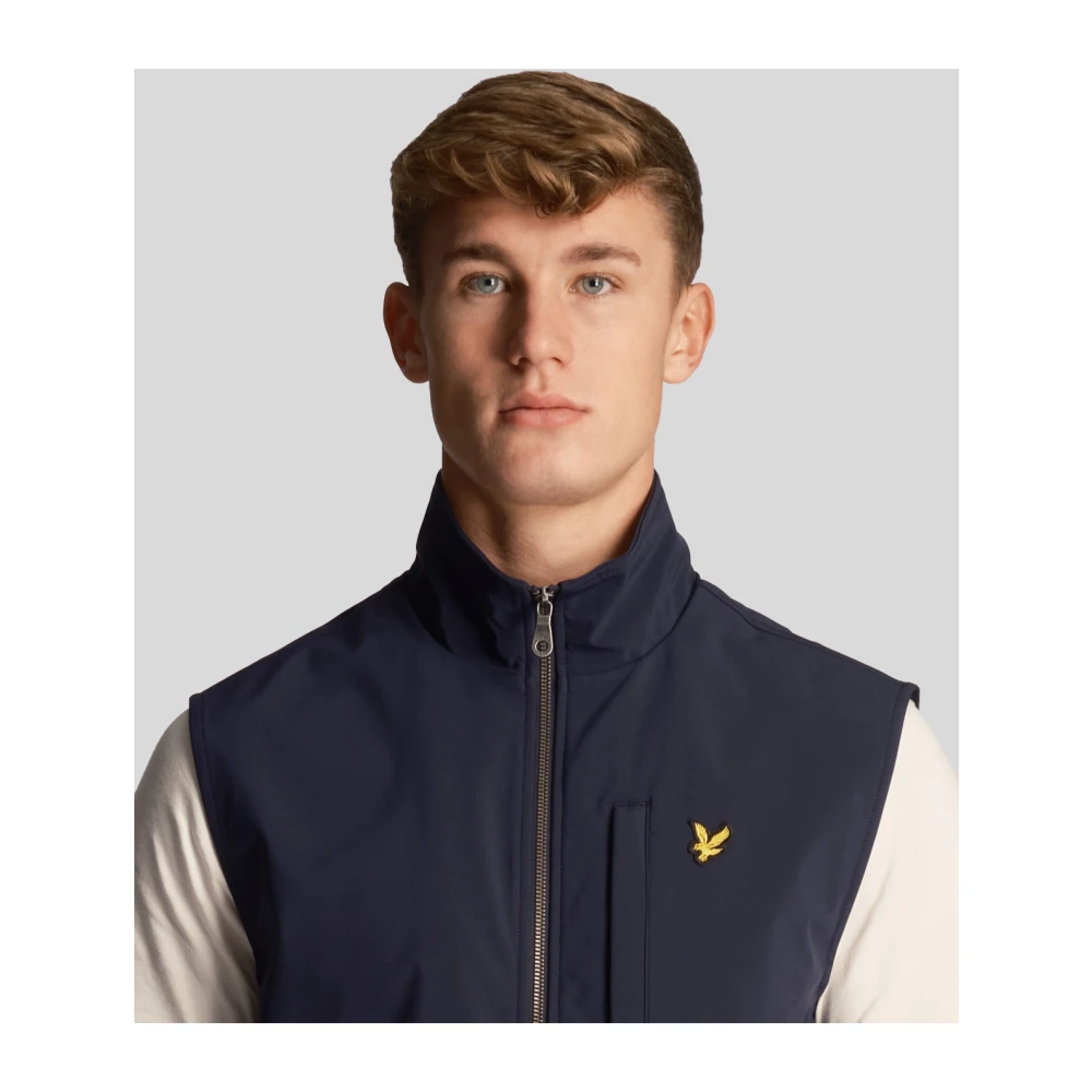 Lyle & Scott Softshell Gilet Jas Blue Heren