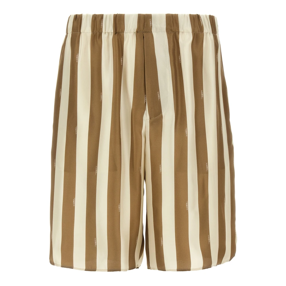 Fendi Mannelijk Beige Korte Broeken Heren, M, Shorts