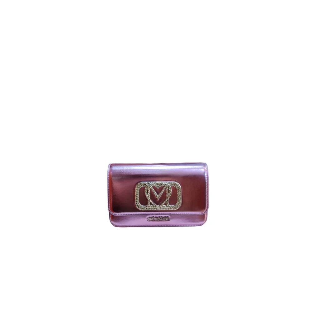 Love Moschino Clutch Tas Purple Dames