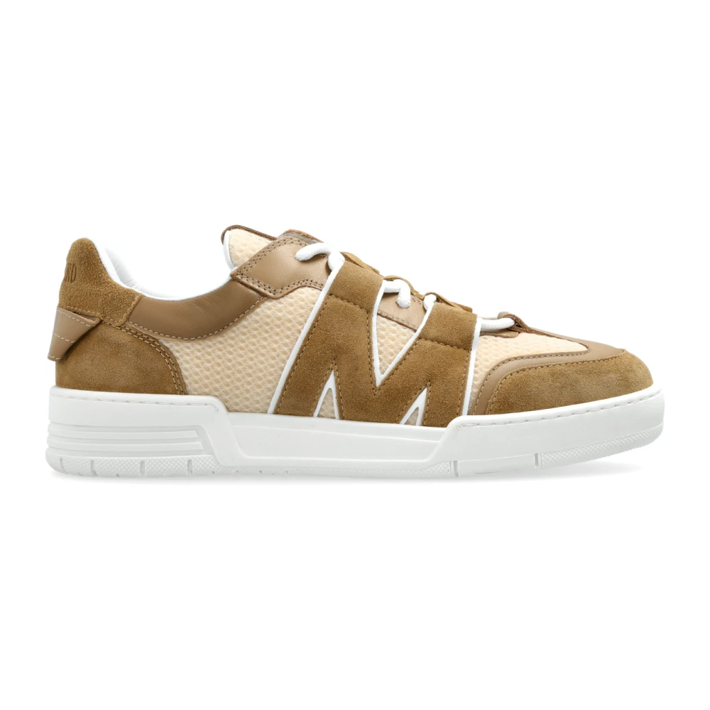 Moschino Sportschoenen met Logo Heren Schoenen Beige