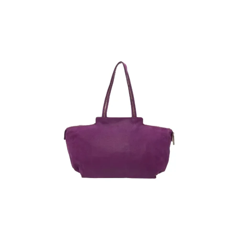 Fendi Vintage Pre-owned Suede shoulder-bags Purple Dames
