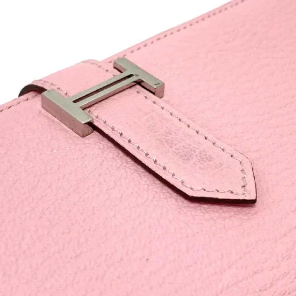 Hermès Vintage Pre-owned Leather wallets Pink Dames