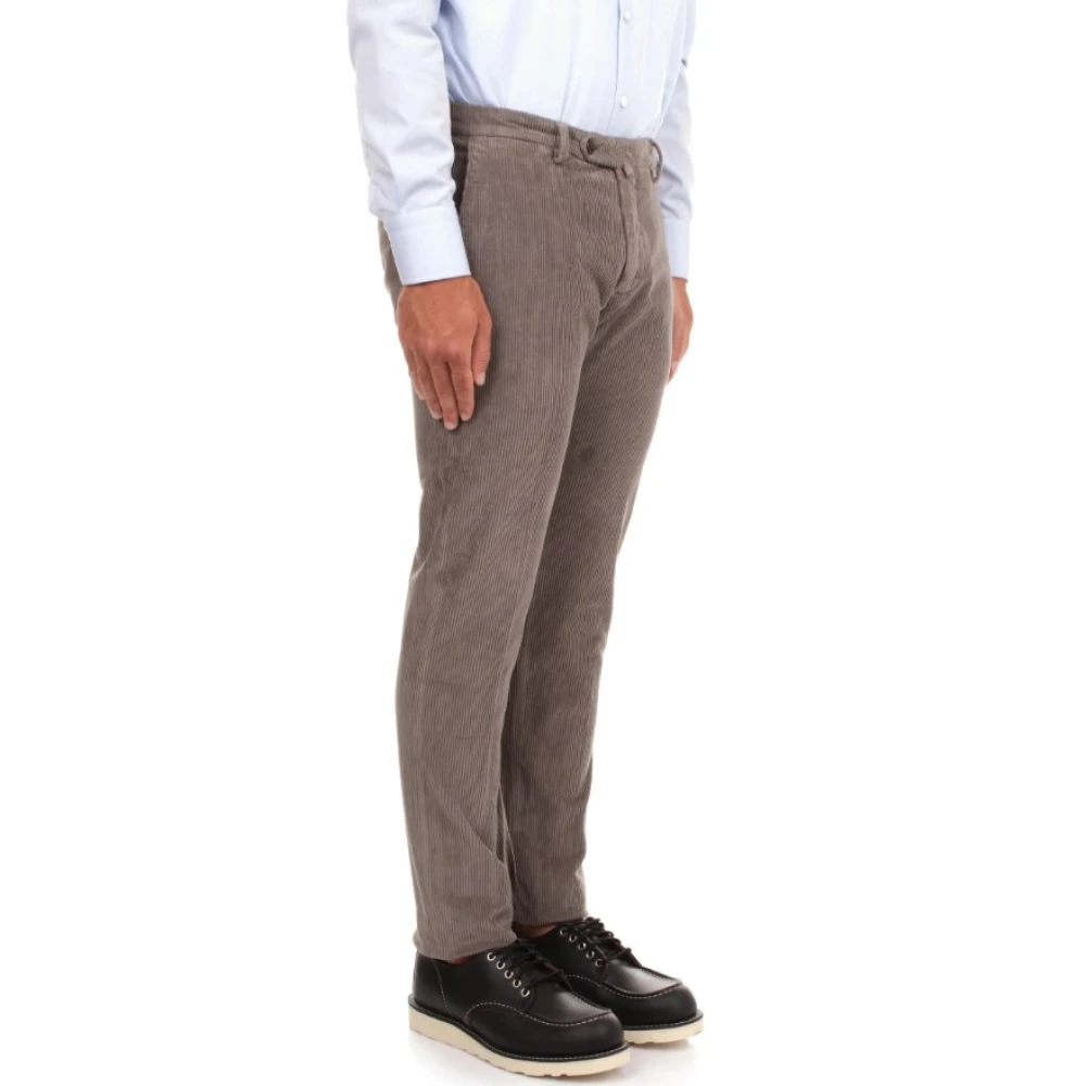 Briglia Midnight Blue Corduroy Broek Gray Heren