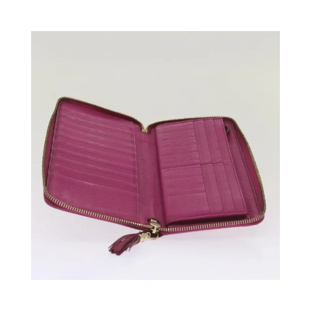 Gucci Vintage Pre-owned Leather wallets Pink Dames