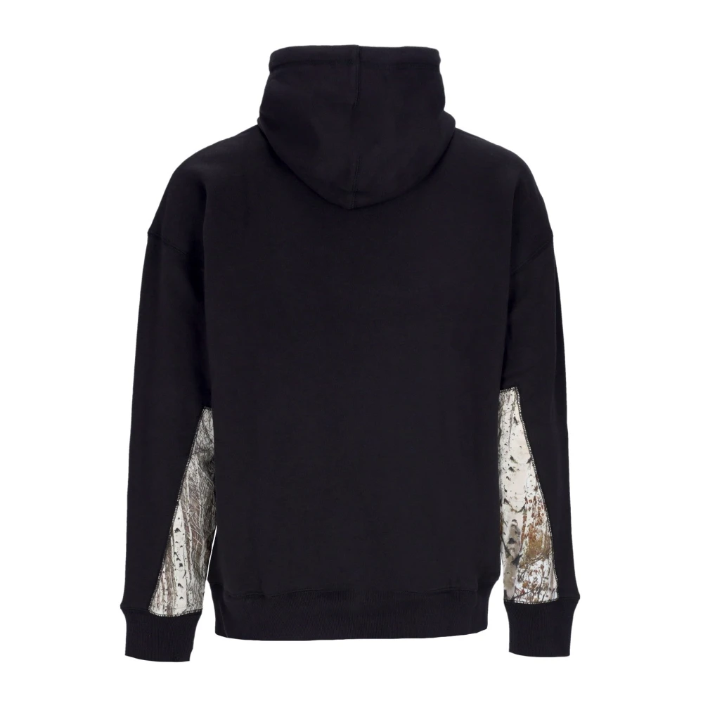 Timberland Zwarte hoodie met bedrukte inzetstukken Black Heren