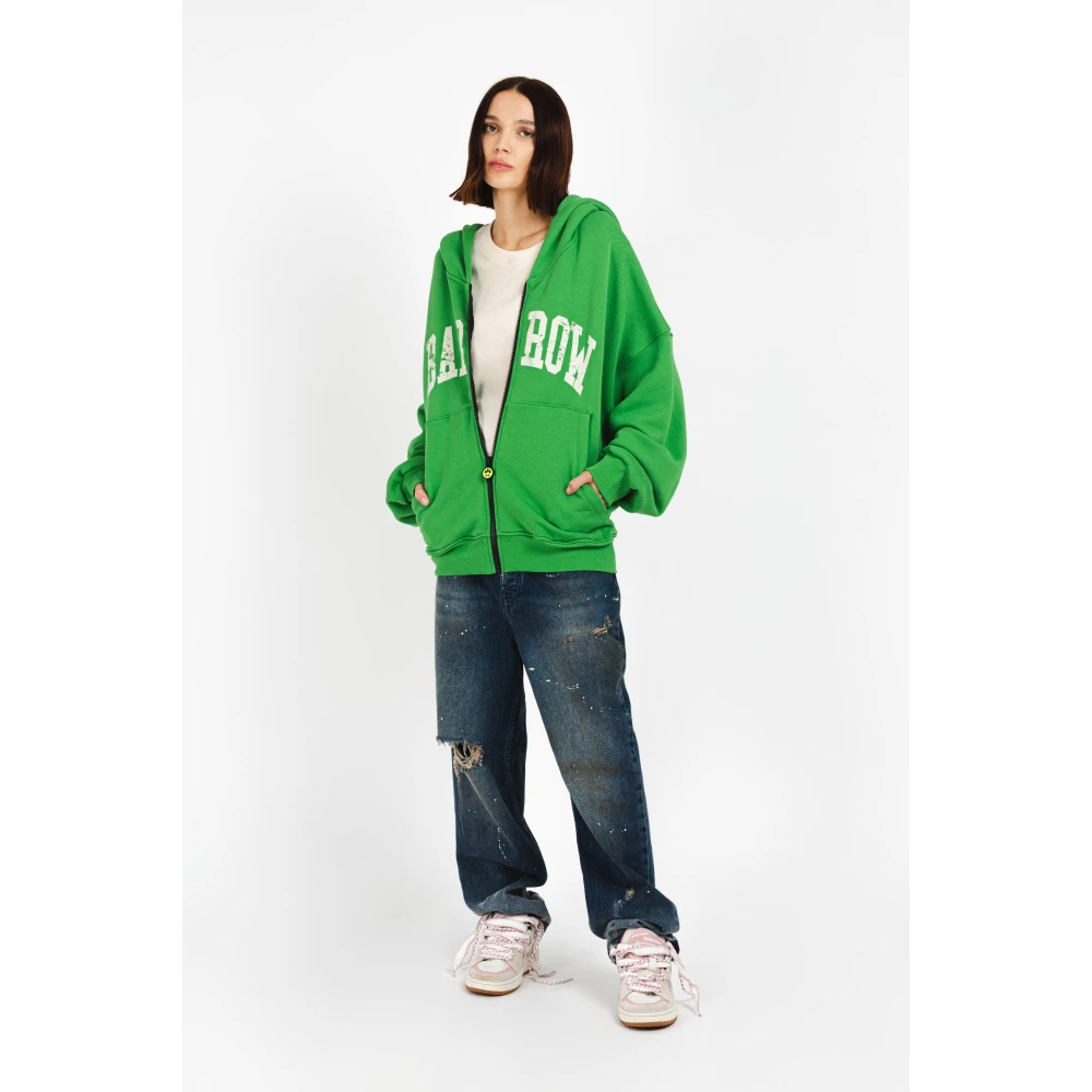 Barrow Hoodie met rits Green Unisex