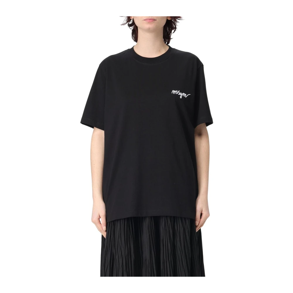 Msgm - Tops > T-Shirts - Black - Msgm - Modalova