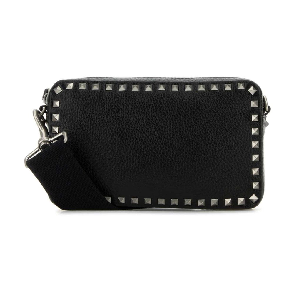 Valentino Garavani Men's Black Rockstud Crossbody Bag
