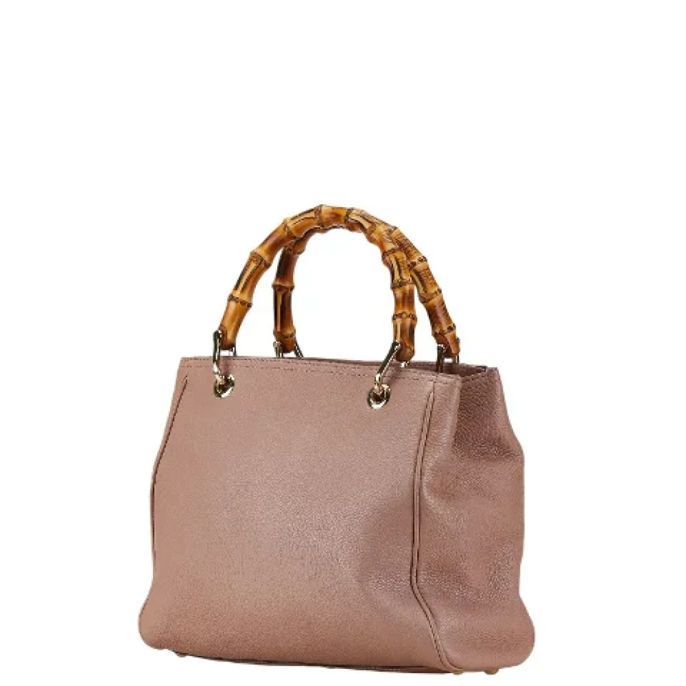 Gucci Vintage Pre-owned Leather handbags Pink Dames