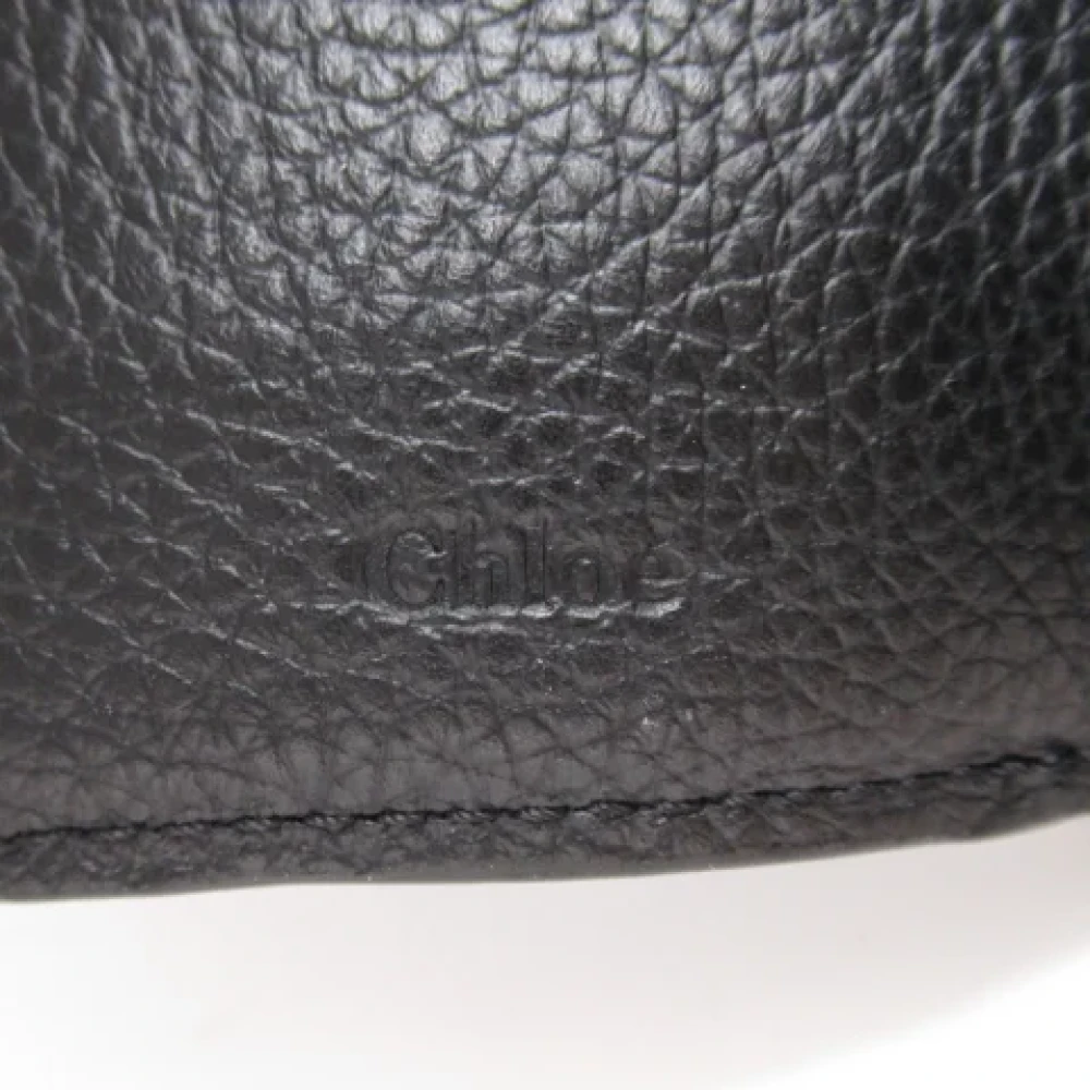 Chloé Pre-owned Leather wallets Black Dames