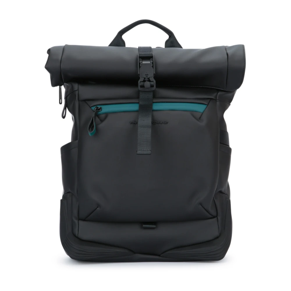 Piquadro Roltop Stoffen Rugzak Blue Unisex