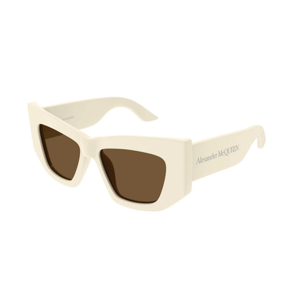 Alexander Mcqueen Women's Beige Sunglasses, 53 Mm, Authentic Glasses With Top-Notch Service