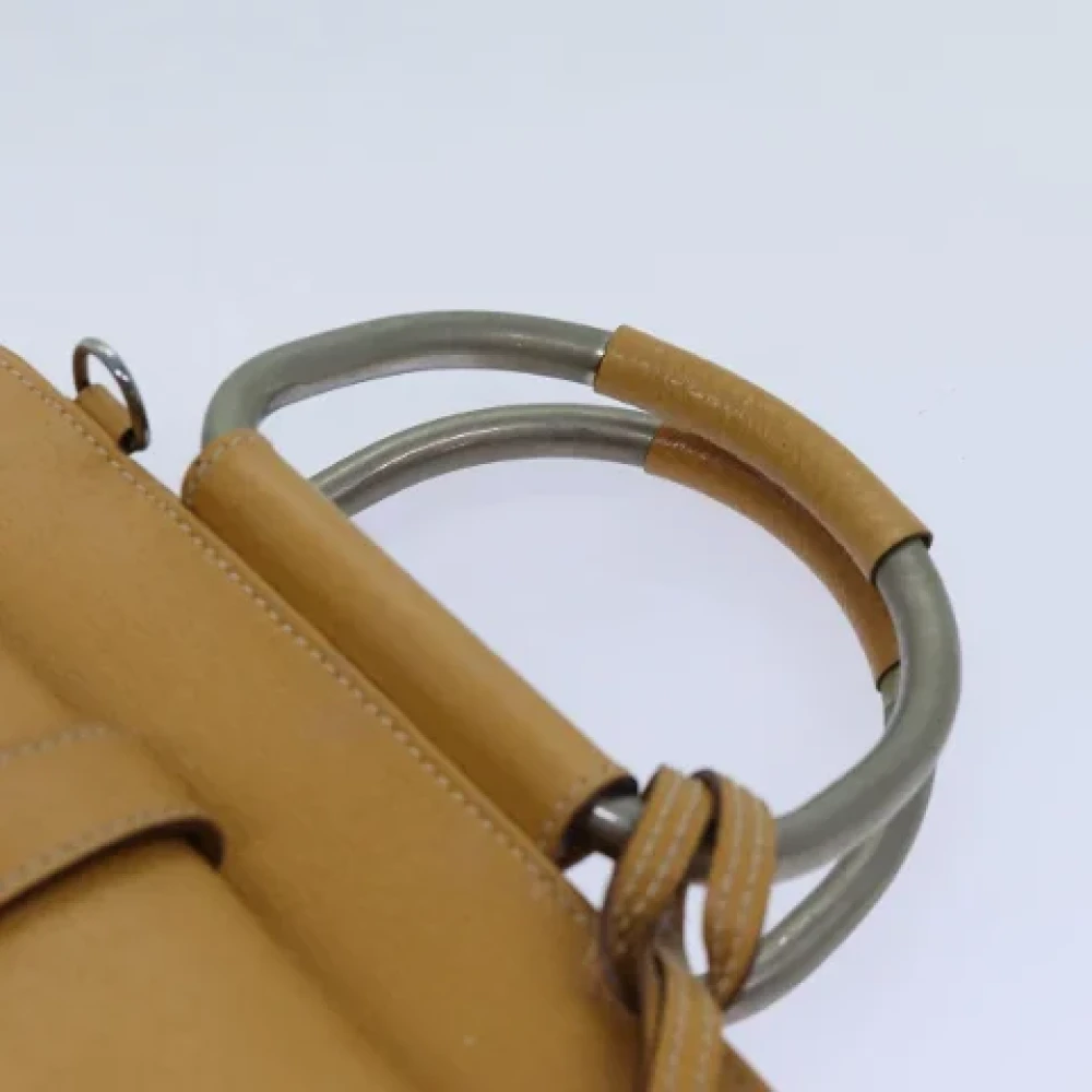 Gucci Vintage Pre-owned Leather handbags Brown Dames