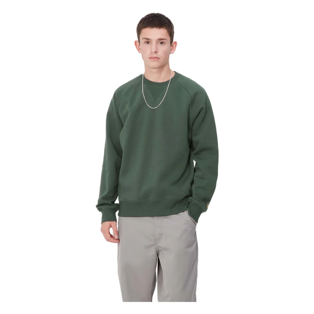 Carhartt WIP Chase Sweat Hoodie Green Heren