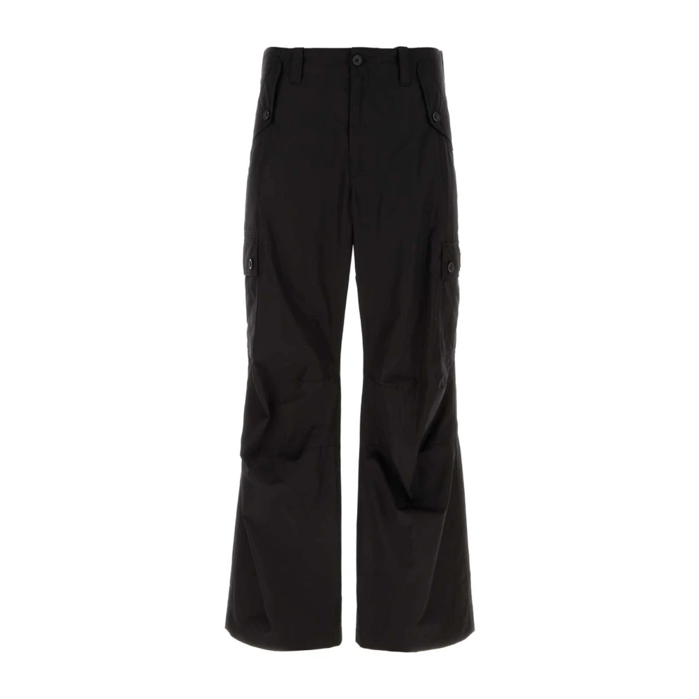 Dolce & Gabbana Men's Black Cargo Trousers - Straight Trousers - M - Trousers