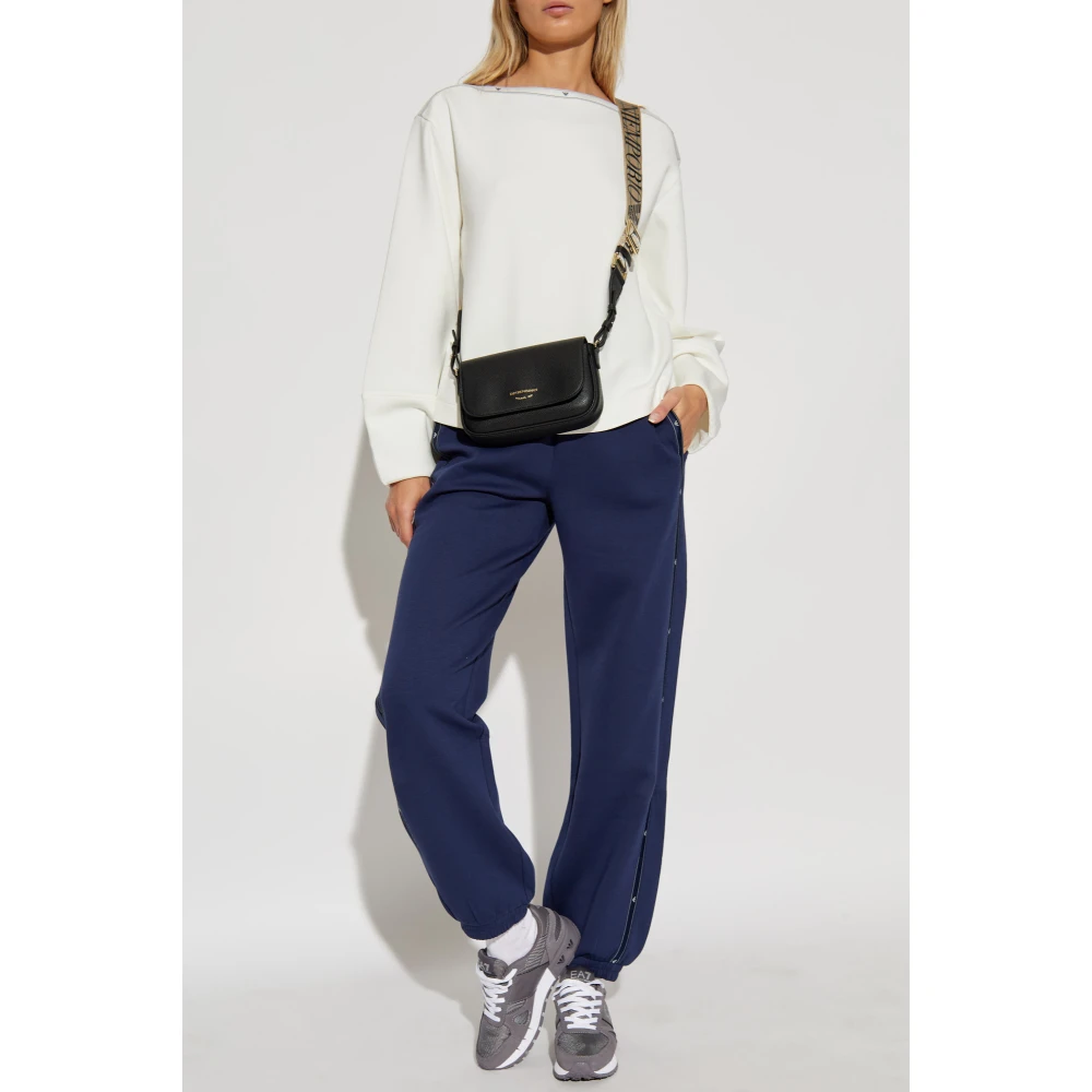 Emporio Armani Trainingsbroek met zijstrepen Blue Dames