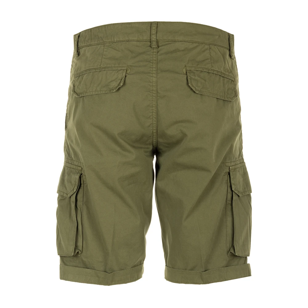 40Weft Groene Cargo Bermuda Shorts Green Heren