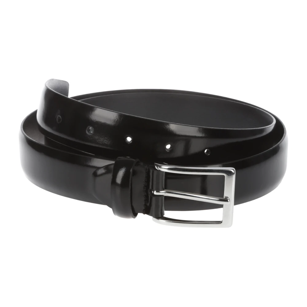 Anderson's Klassieke Leren Riem Black Heren