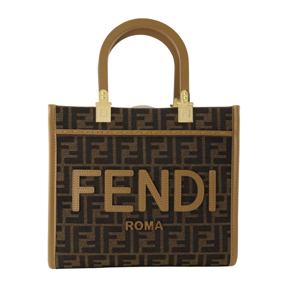 Fendi Vrouw Bruin Tassen Dames, One Size, Sunshine Sac Voor En