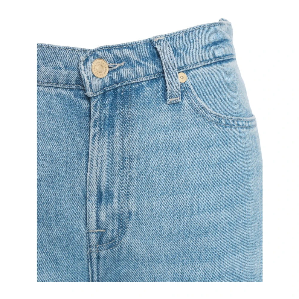 7 For All Mankind Wijde Jeans Denim Blue Dames