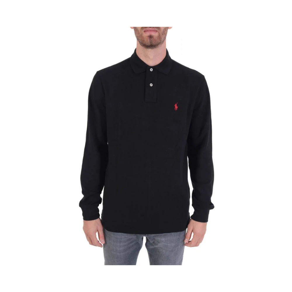 Ralph Lauren Svart Polo Custom Slim Fit