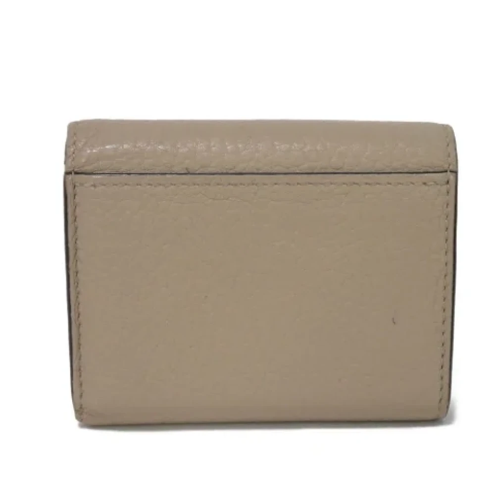 Louis Vuitton Vintage Pre-owned Leather wallets Beige Dames