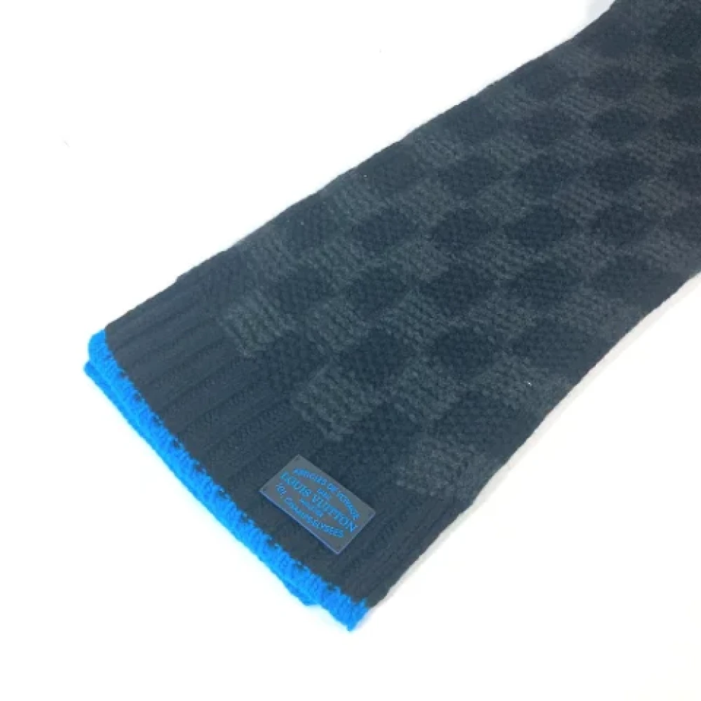 Louis Vuitton Vintage Pre-owned Cashmere scarves Black Dames