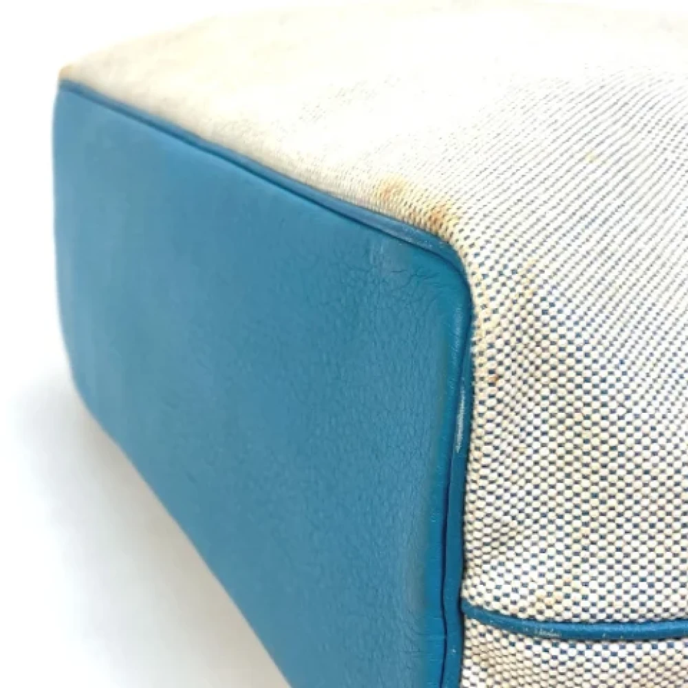 Hermès Vintage Pre-owned Fabric shoulder-bags Blue Dames