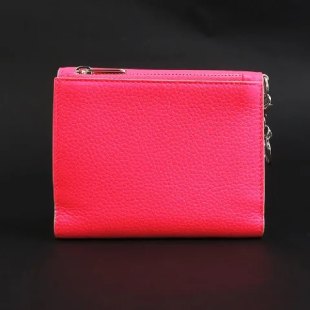 Dior Vintage Pre-owned Leather wallets Pink Dames