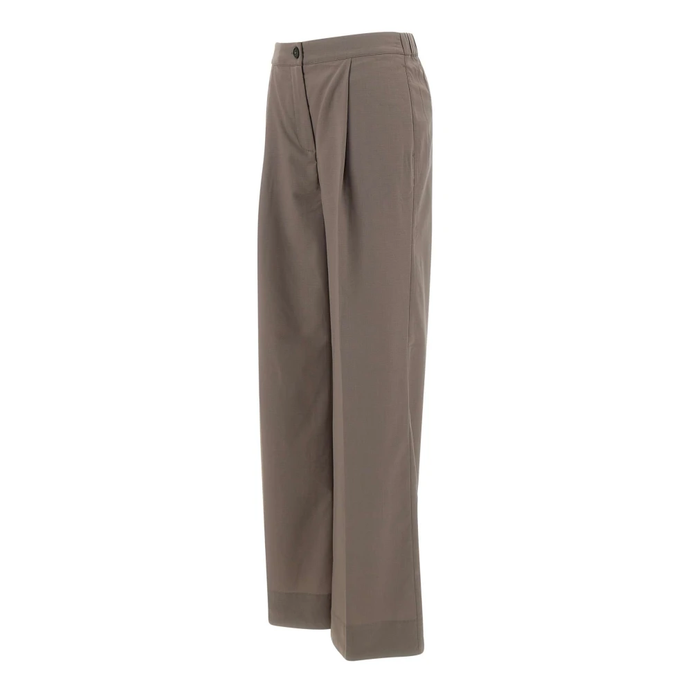 Holzweiler Taupe Wollen Blend Damesbroek Cyra Brown Dames