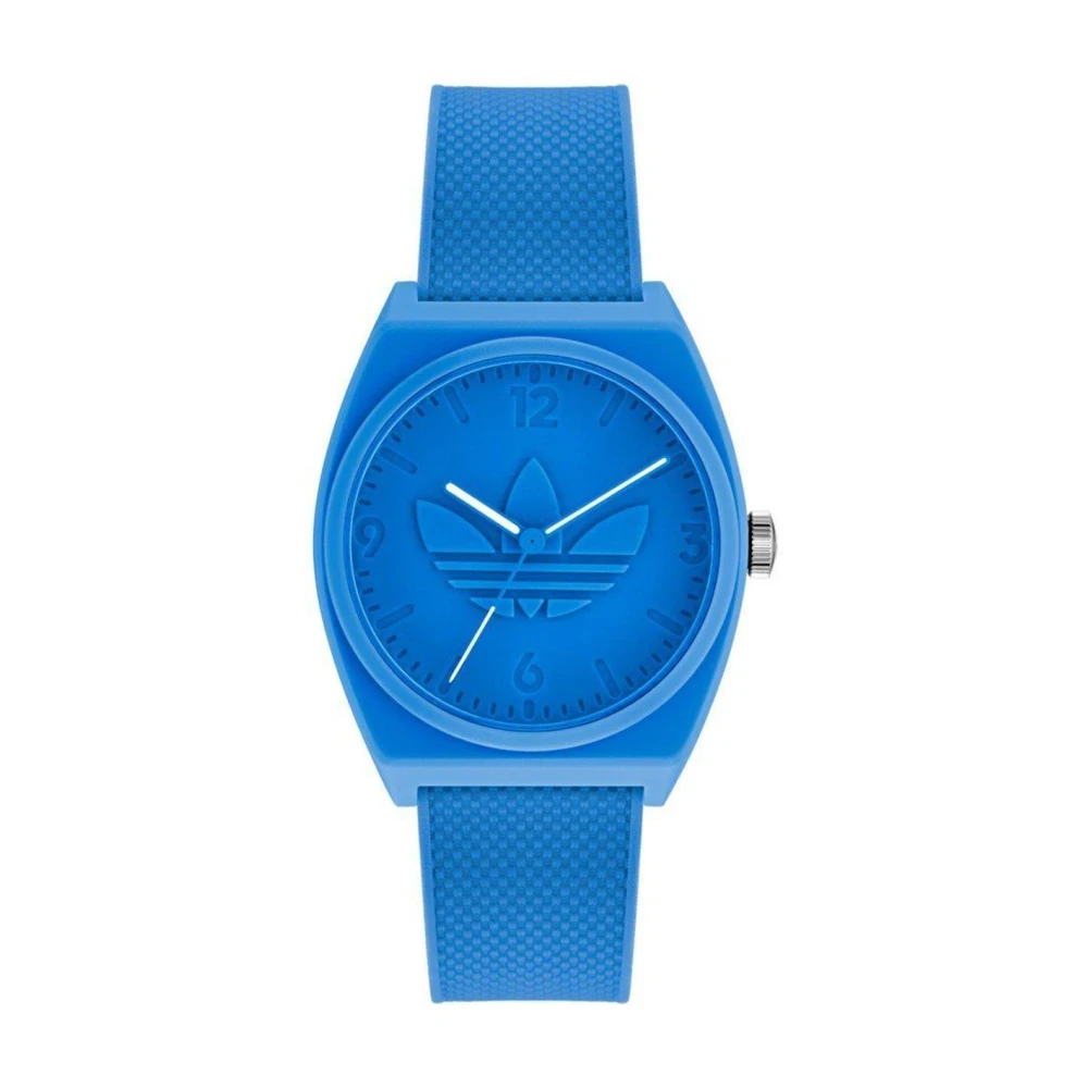 Adidas Unisex Blue Silicone Strap Watch Stylish Timepiece