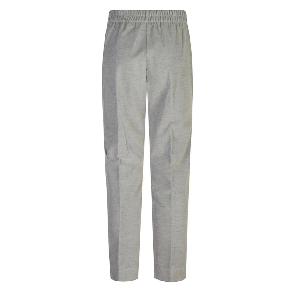 Le Tricot Perugia Slim-Fit Grijze Broek Aw24 Gray Dames