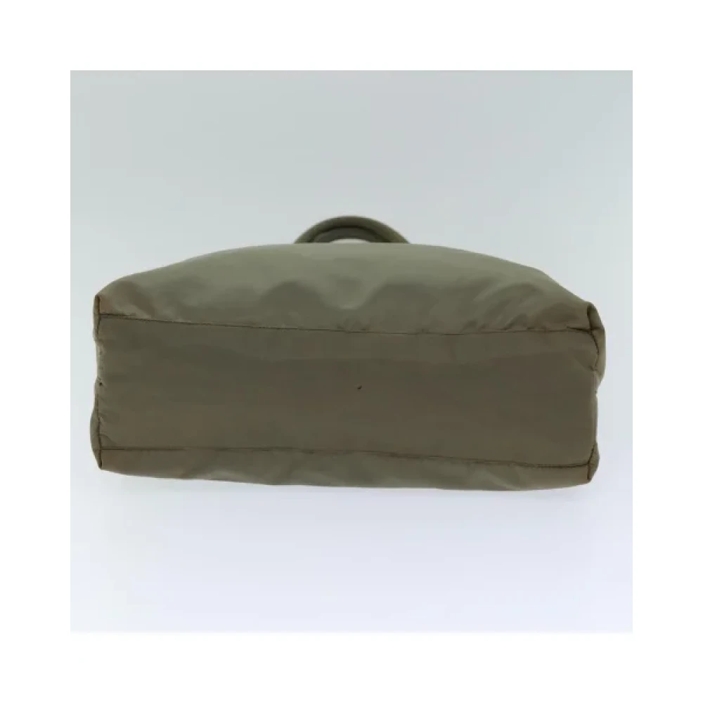 Prada Vintage Pre-owned Nylon handbags Green Dames