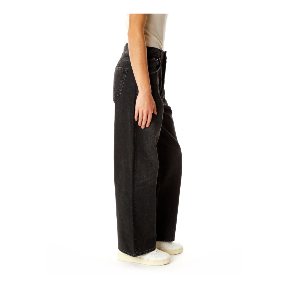 Anine Bing High-waisted Manon Jeans Gray Dames