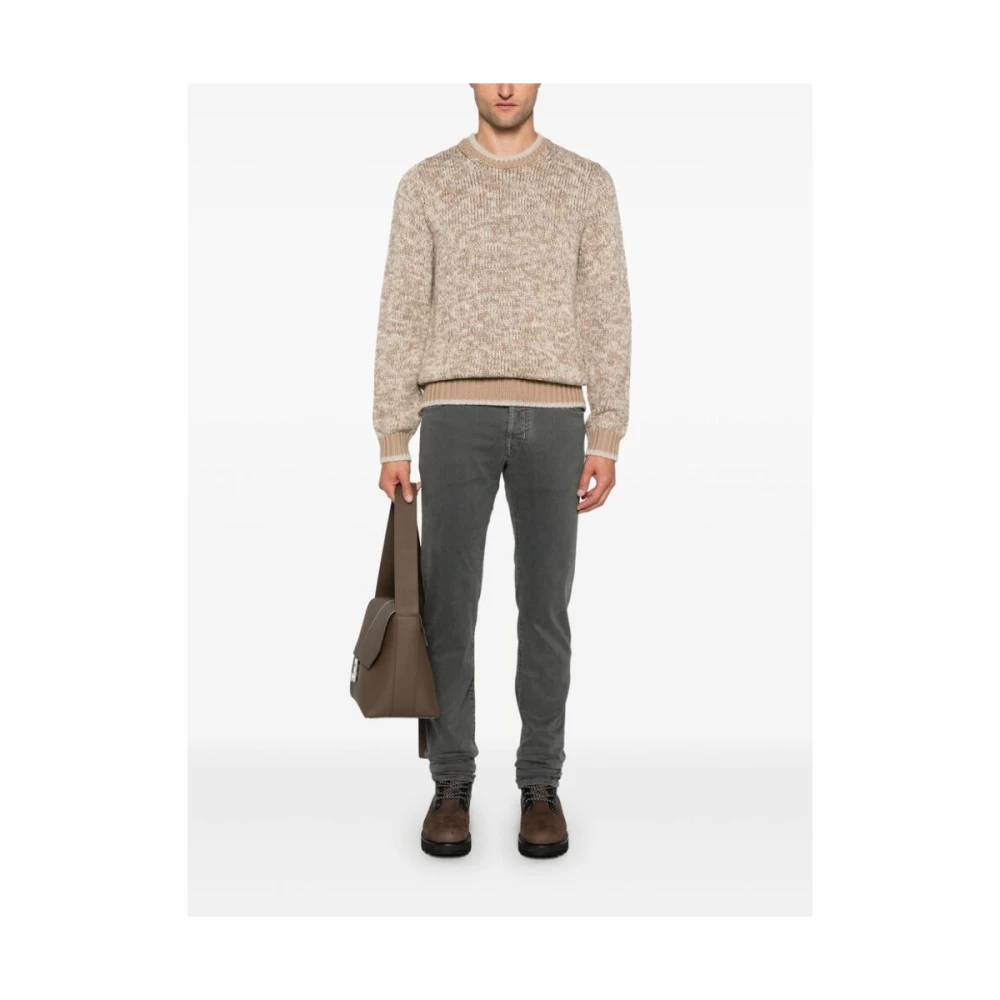 Jacob Cohën Slim Fit Grijze Twill Jeans Gray Heren