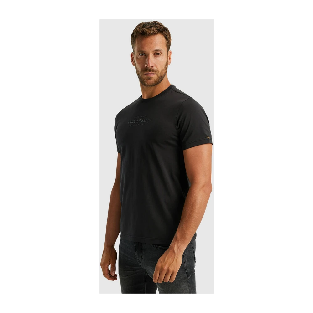 PME Legend Korte mouw ronde hals heren T-shirt Black Heren