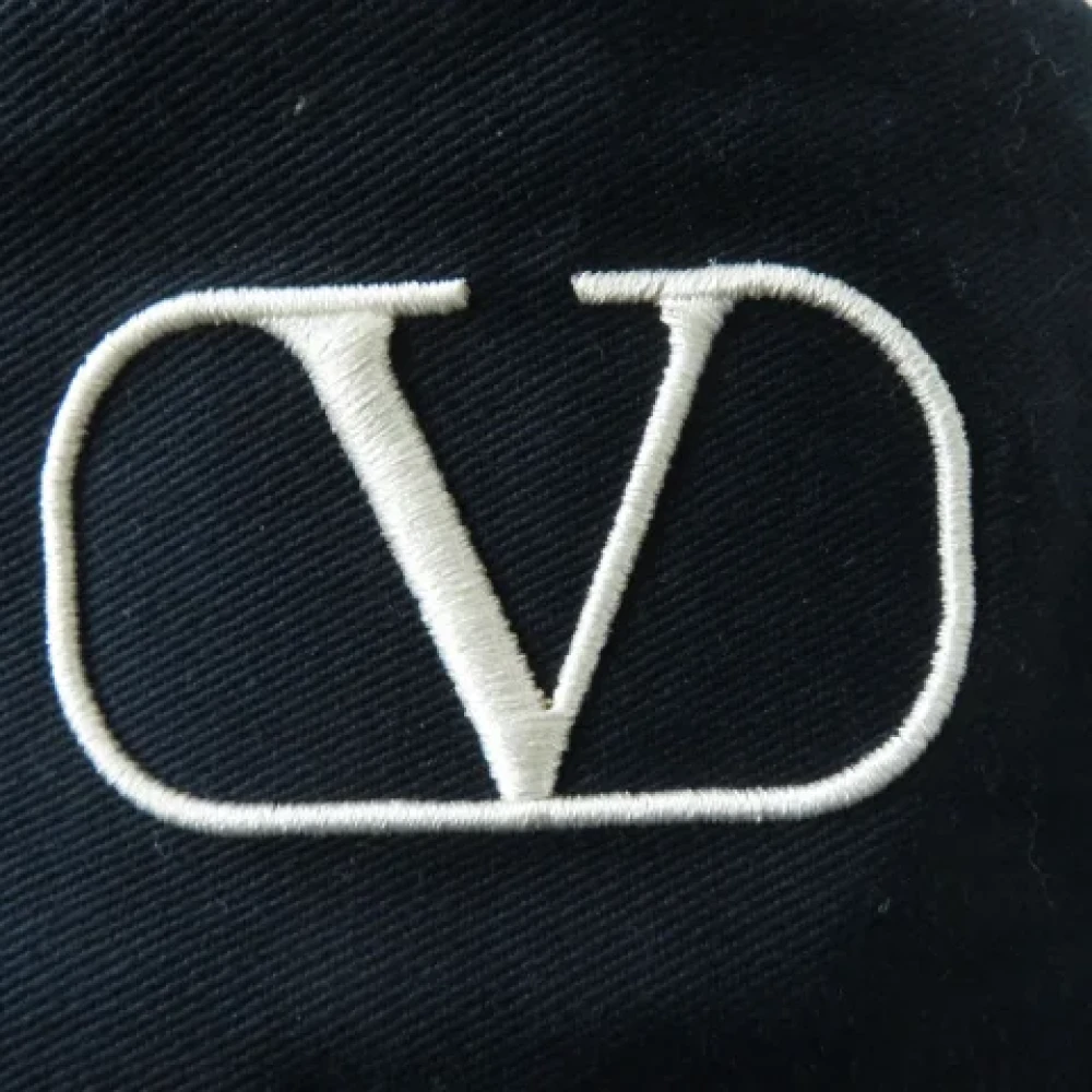 Valentino Vintage Pre-owned Cotton hats Blue Dames