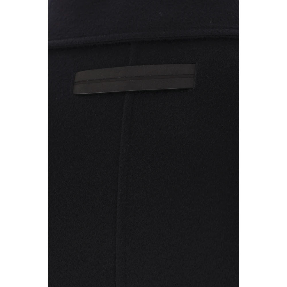 Ermenegildo Zegna Blauwe Cashmere Jas-Shirt met Elleboogstukken Blue Heren