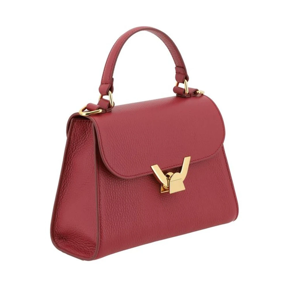 Coccinelle Elegante Leren Handtas met Magneetklep Red Dames