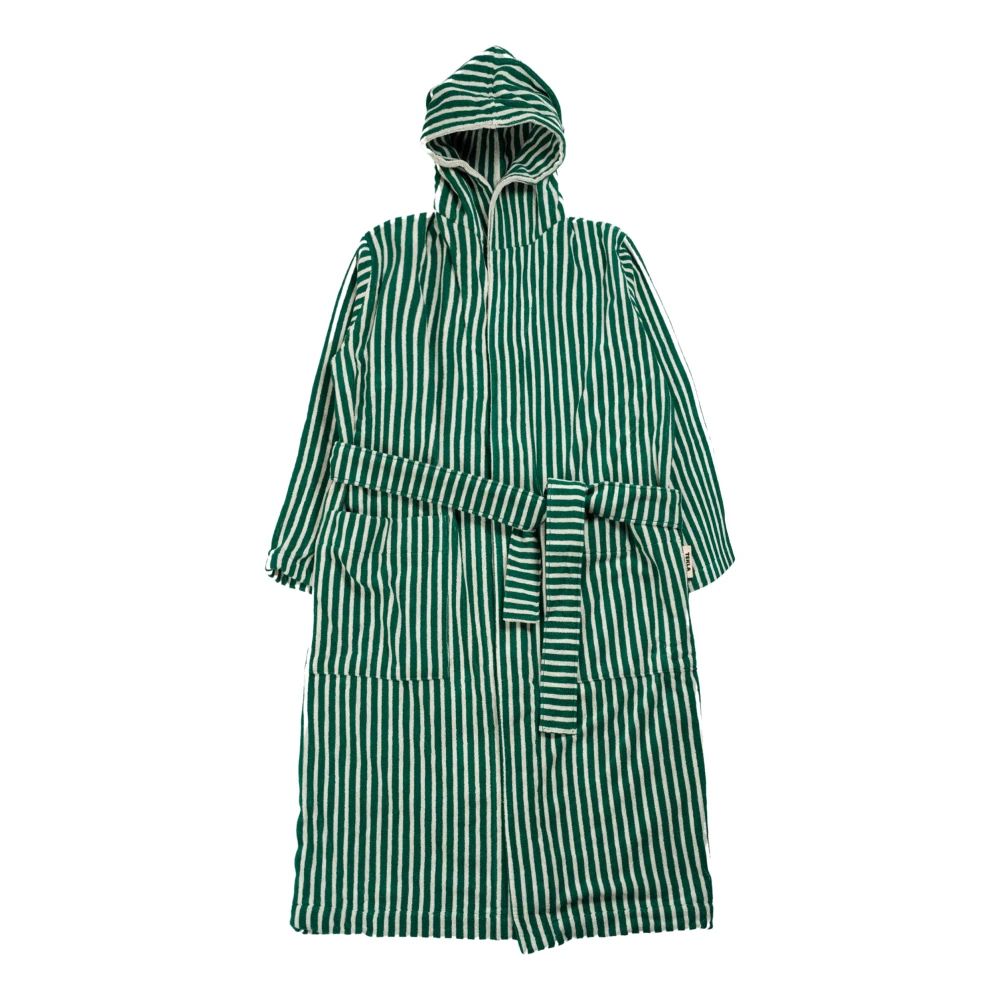 Tekla Badjas met capuchon Green Unisex